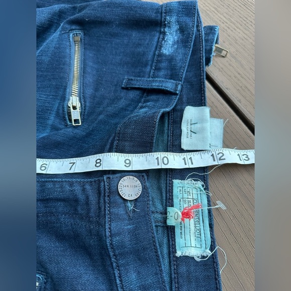 NWT Current Elliott The soho zip stiletto in torrent dark wash size 32 - Picture 9 of 9